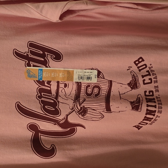 THEREABOUTS BRAND GIRLS PLUS SIZE PINK LONG SLEEVE TEE SHIRT SIZE 2XL 20.5 - Picture 2 of 16